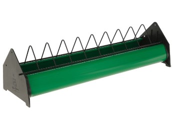 Legehennen-Trog mit Fressgitter Ø 20cm ; Länge: 75cm oder 100cm