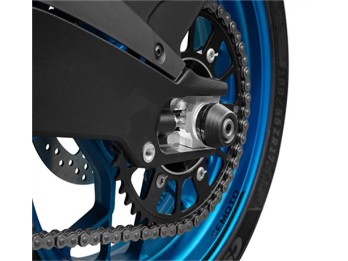675NK & 675SR-R Sturzpads hinten | Schutz für die Schwinge