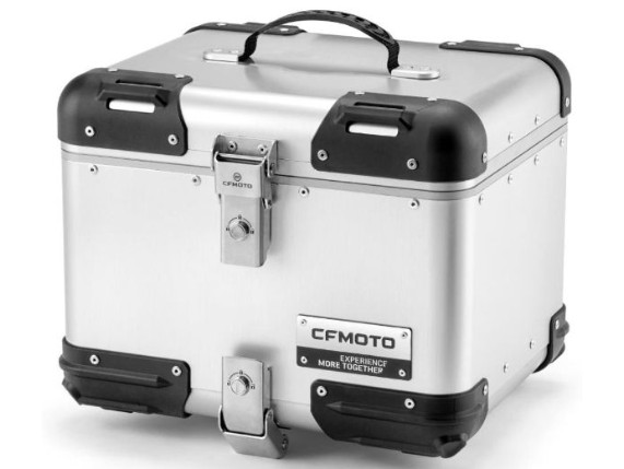FMOTO MT Topcase Produktansicht | silberne Aluminium-Ausführung