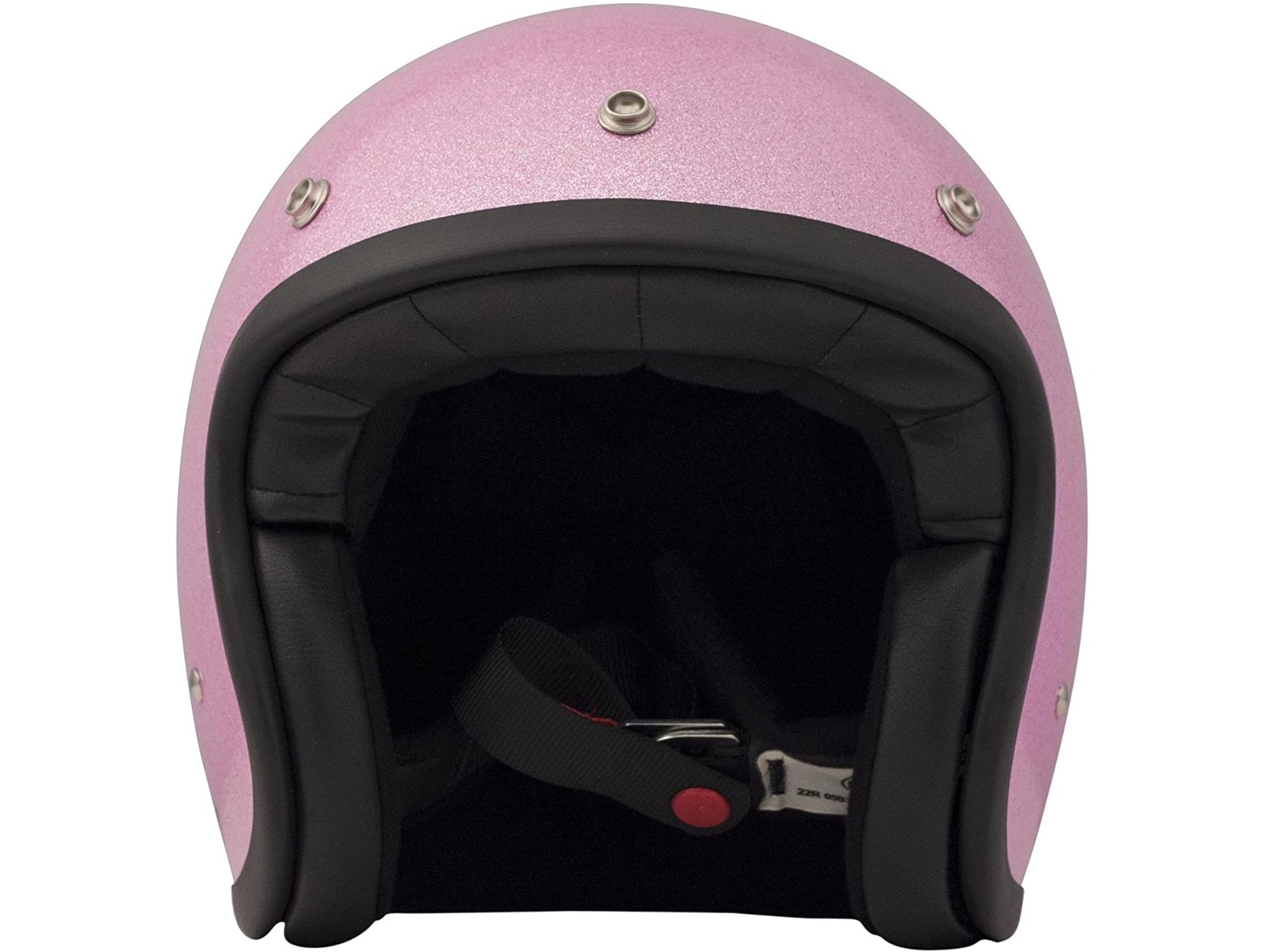 Vintage Glitter Pink Open Face Helm Jethelm Motorradhelm
