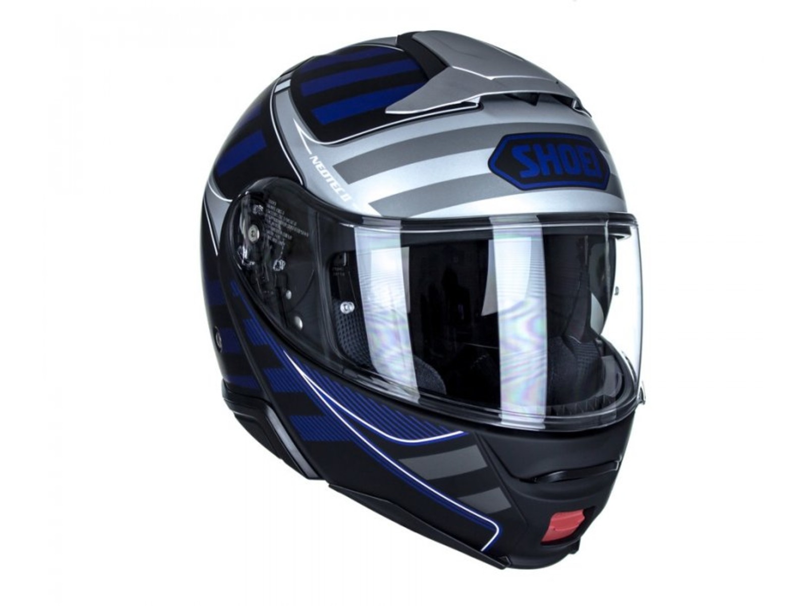 Klapphelm Shoei Neotec Ii Splicer Tc 2 Blue Blau Silber Matt