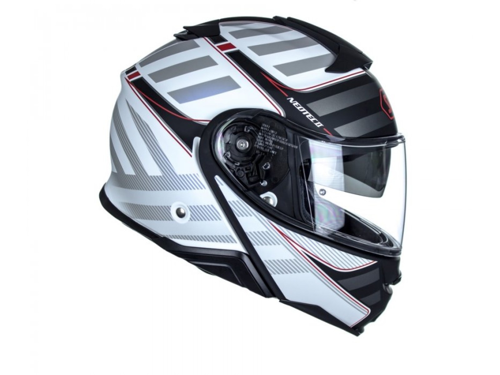 Klapphelm Shoei Neotec Ii Splicer Tc 6 Weiss Rot Schwarz Matt