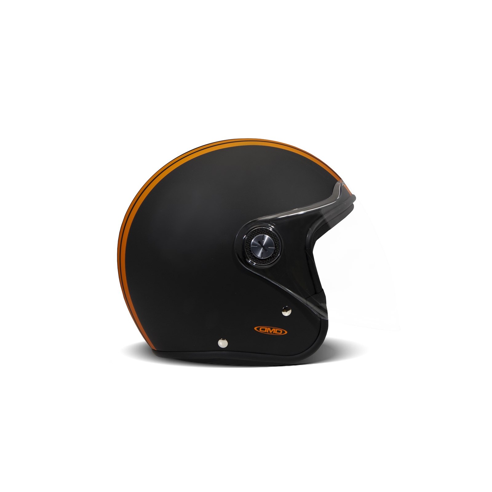 Casco Moto Jet P1 Project One Mile Arancio Opaco Nero Casco moto arancio  nero opaco