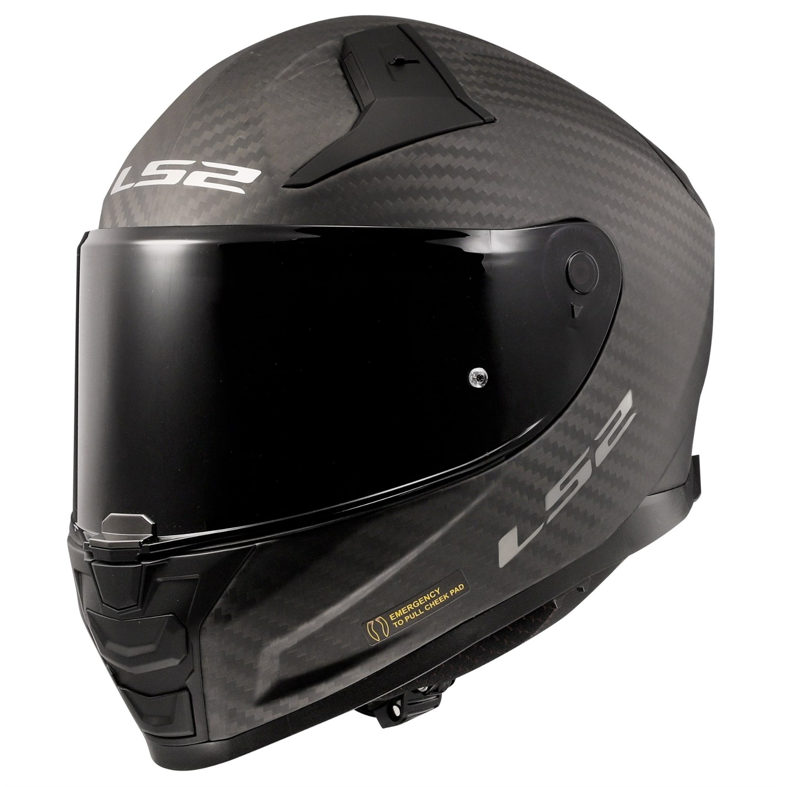 Casco LS2 FF811 Vector II Carbon Solid Negro Mate