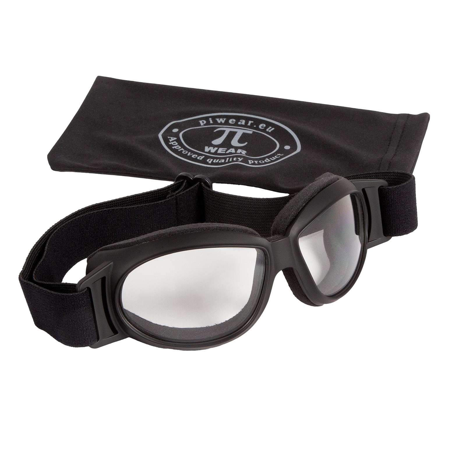 PI Wear Brillenmaske Invase CL klar Motorradbrille mit Maske streetfighter 