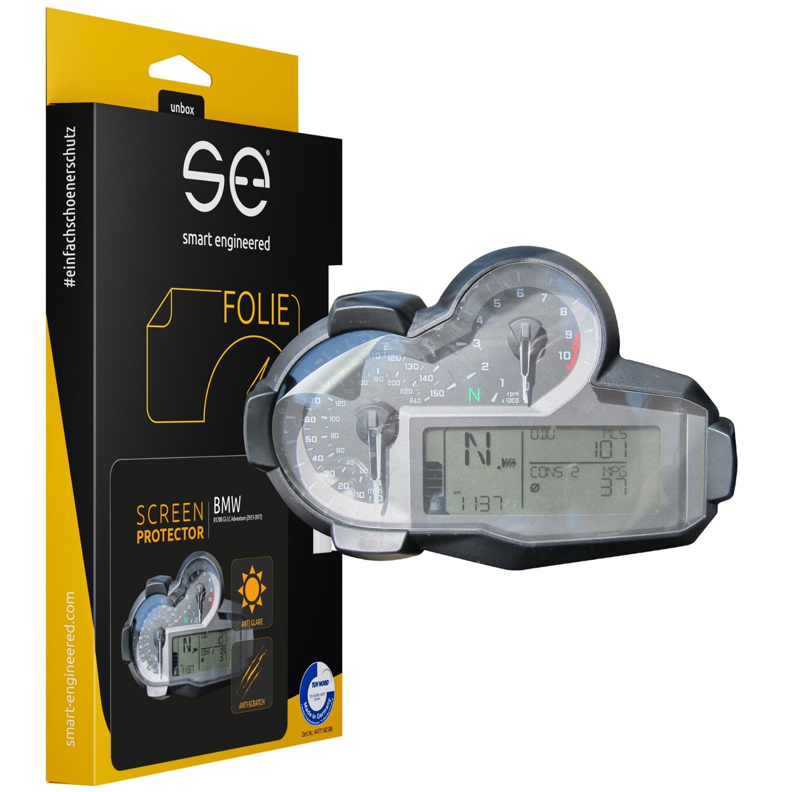 2x Tacho-Schutzfolie Für BMW G310 - 3D Entspiegelt & Kratzfest