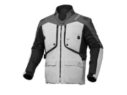 Motorradjacke Modeka Aeris 2 hellgrau schwarz