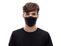 Mund und Nasenschutzmaske Buff Filter Mask Adult Solid Black Gesichtsmaske
