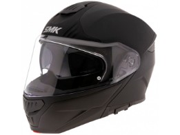 Motorradhelm SMK Gullwing Basic Matt Black schwarzmatt Klapphelm