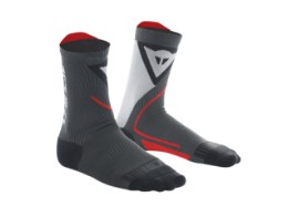 Meias Dainese Thermo Mid Meias pretas vermelhas meias funcionais roupa interior funcional