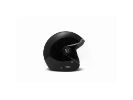 P1 Project One Solid Gloss Black Jet Helmet Capacete de motocicleta preto brilhante