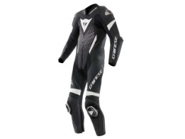 Lederkombi Dainese Laguna Seca 6 Perforiert Einteiler Schwarz Weiß