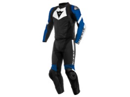 zweiteiler Lederkombi Dainese Avro 4 2PC black white blue