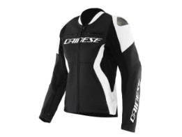 Motorradjacke Dainese Racing 5 Women Leather Jacket black white
