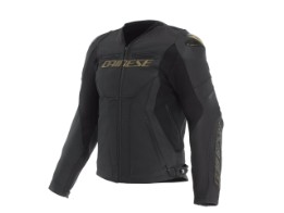 Racing 5 Leather Jacket Motorradjacke schwarz gold