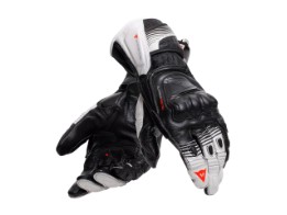 Fiero Metal Gloves Motorradhandschuhe black white red fluo