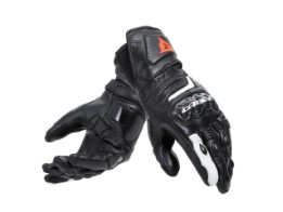 Luvas de motocicleta Dainese Carbon 4 Long Lady Gloves preto preto branco