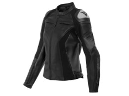 Motorradjacke Dainese Racing 4 Lady Leather Jacket black black