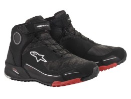 Motorradschuhe Alpinestars CR-X Drystar Shoes black camo red