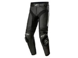 Motorradhose Alpinestars Missile V3 Pants Black White Stiefelhose Lederhose