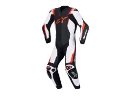 Lederkombi Alpinestars Missile V3 1PC Einteiler schwarz weiß rot fluo