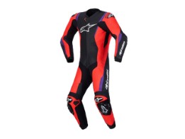 Lederkombi Alpinestars Missile V3 1PC Einteiler schwarz rot fluo lila