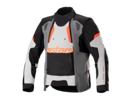 Motorradjacke Alpinestars Halo Drystar Jacket dunkel grau schwarz