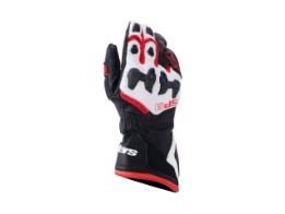 SP-9 Gloves Motorradhandschuhe black white bright red