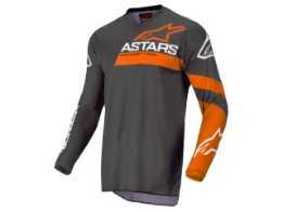 Crosshemd Alpinestars Fluid Chaser Jersey 2022 anthracite coral fluo