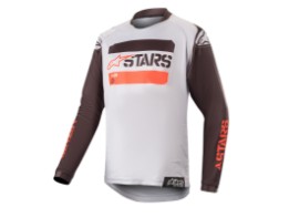 Crosshemd Alpinestars Youth Racer Tactical Jersey black / grey / red fluo