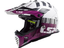 Crosshelm LS2 MX 437 Fast Evo X-Code White Purple