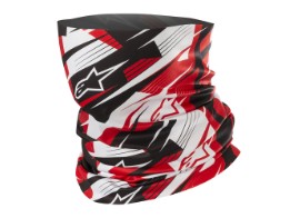 Blurred Neck Tube Neckwarmer schwarz weiß rot
