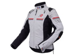 Motorradjacke Rukka Armatou-R Lady Jacket light grey red