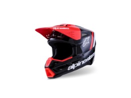 SM3 Radium Black Red Fluo White Glossy Crosshelm MX Motocross ECE2206