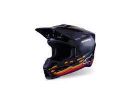 SM3 Force Black Orange Glossy Crosshelm MX Motocross ECE2206