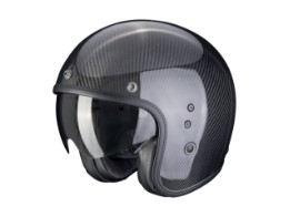 Jethelm Scorpion Belfast Evo Carbon Solid Glanz Schwarz