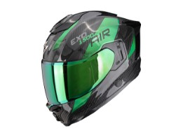 Helm Scorpion EXO 1500 Carbon Air Platted Schwarz Grün