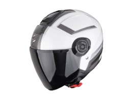 Helm Scorpion Exo City II Cosmos Perlmuttweiß-Silber