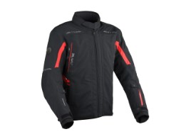 Motorradjacke Dane Elling 2 Gore Tex schwarz rot