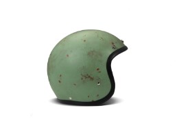 Vintage Handmade Rust Open Face Helm Jethelm Motorradhelm Kohlefaser