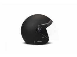P1 Project One Solid Matt Black Jet Helmet Capacete de motocicleta preto fosco