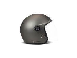P1 Project One Solid Matt Grey Jet Helmet Capacete de motocicleta cinza mate