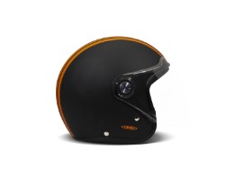 P1 Project One Mile Orange Matt Black Jet Hjelm Motorsykkelhjelm oransje svart matt