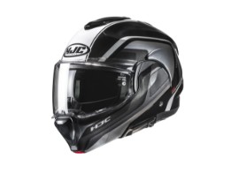 Klapphelm HJC F100 Reff MC21 schwarz weiß grau