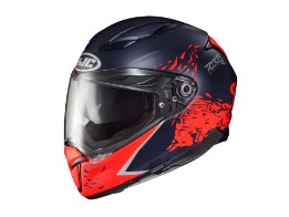 Motorradhelm HJC F70 Spielberg Red Bull Ring MC21SF blau rot matt