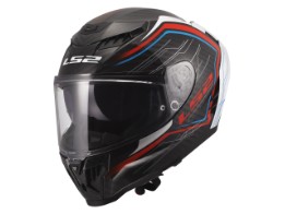 Motorradhelm LS2 FF807 Dragon Subic White Blue Red