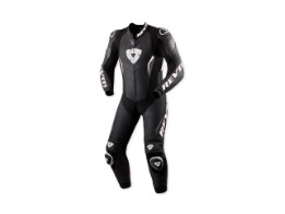 Lederkombi Revit Argon 3 Einteiler schwarz weiß