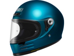Glamster Black blau glanz Motorradhelm Retro Helm