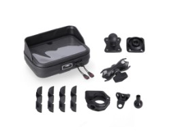 SW Motech Universal Navi-Kit mit Navi Case. Inkl. 2 Zoll Klemmarm. Für Lenker und Spiegelgewinde.