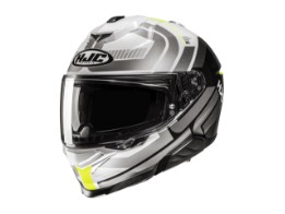 Motorradhelm HJC i71 Viz MC3H schwarz weiß gelb